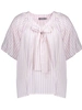 Geisha Blouse stripes with bow