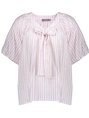 Geisha Blouse stripes with bow