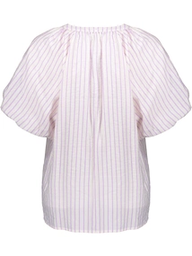 Geisha Blouse stripes with bow
