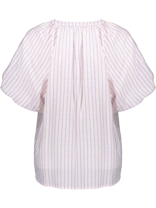 Geisha Blouse stripes with bow