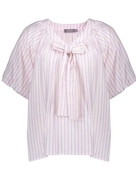 Geisha Blouse stripes with bow