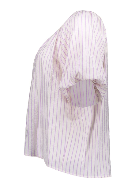 Geisha Blouse stripes with bow
