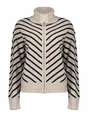 Geisha Cardigan zip striped