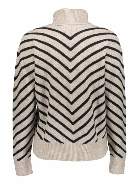 Geisha Cardigan zip striped
