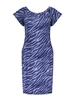 Geisha Dress elastic neck AOP