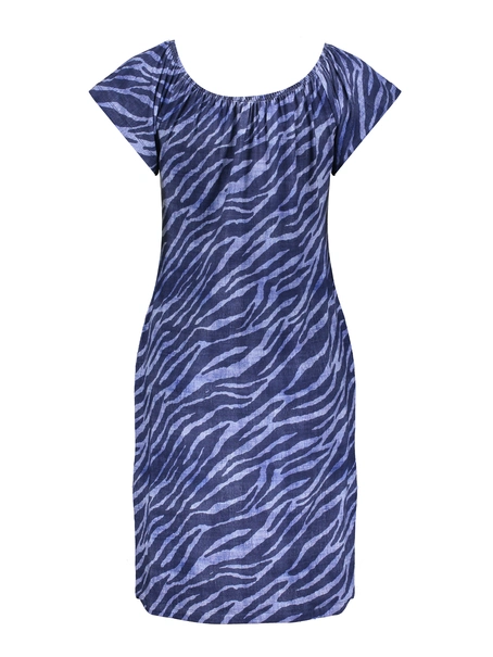 Geisha Dress elastic neck AOP