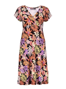 Geisha Dress short sleeves AOP