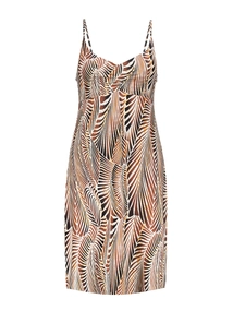 Geisha Dress spaghetti AOP