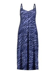 Geisha Dress spaghetti long AOP
