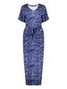 Geisha Dress v-neck long AOP
