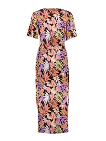 Geisha Dress v-neck long AOP