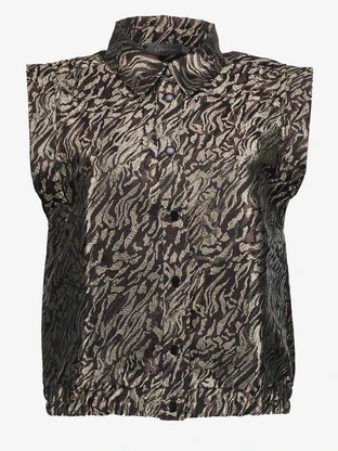 Geisha Gilet animal print