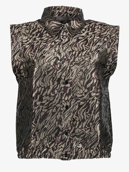 Geisha Gilet animal print