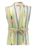 Geisha Gilet fancy woven multicolour