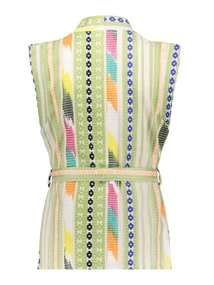 Geisha Gilet fancy woven multicolour