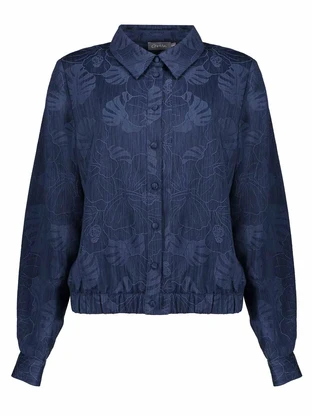 Geisha Jacket denim flowers
