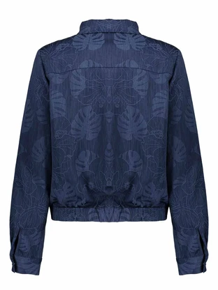 Geisha Jacket denim flowers