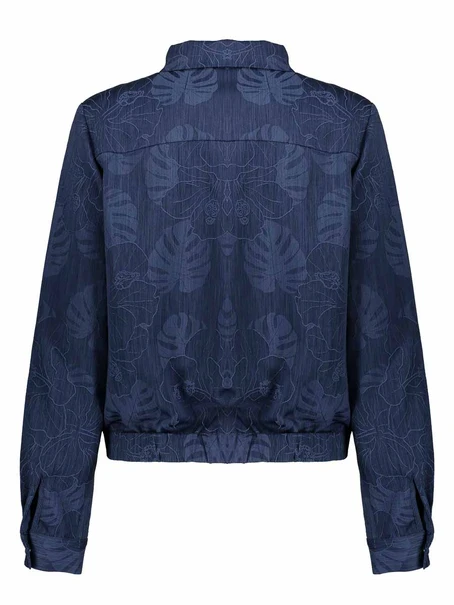 Geisha Jacket denim flowers