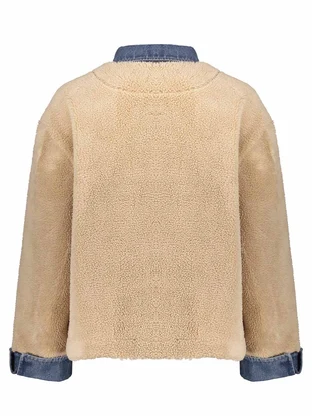 Geisha Jacket denim & teddy