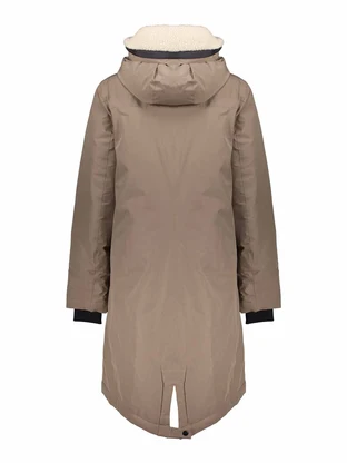 Geisha Jacket teddy hood mid long