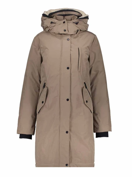 Geisha Jacket teddy hood mid long