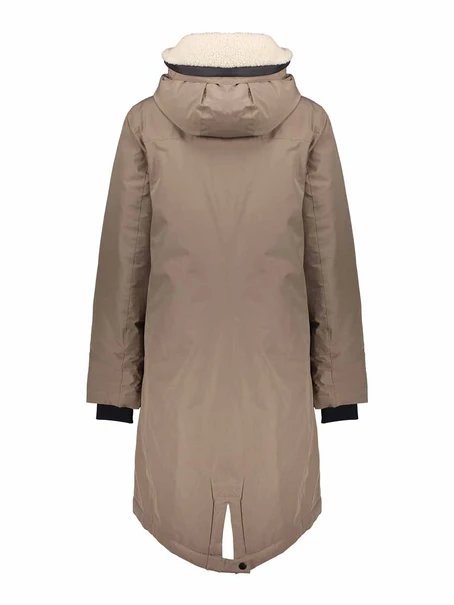 Geisha Jacket teddy hood mid long