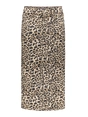 Geisha Jeans skirt leopard print