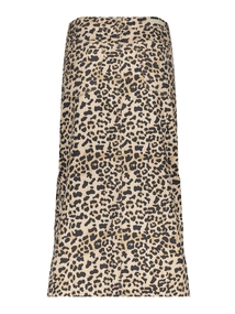 Geisha Jeans skirt leopard print