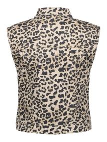 Geisha Jeans vest leopard print