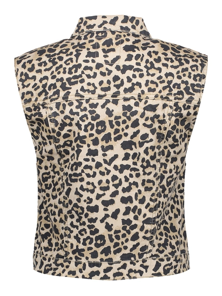 Geisha Jeans vest leopard print