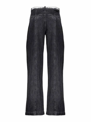 Geisha Jeans wide double waistband