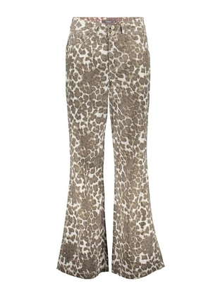 Geisha Jeans wide leopard