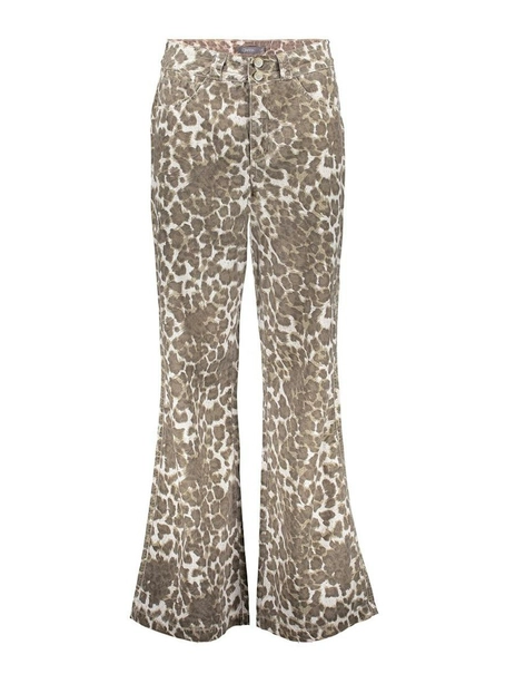 Geisha Jeans wide leopard