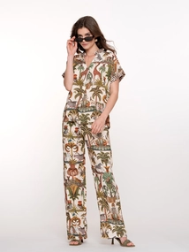 Geisha Pants animal jungle