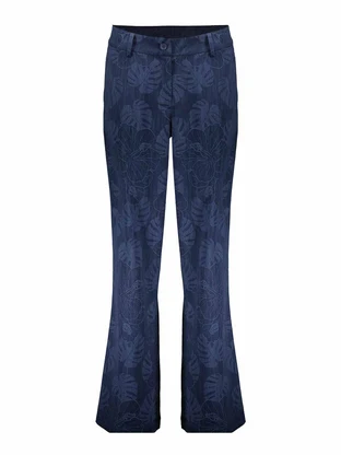 Geisha Pants denim flowers
