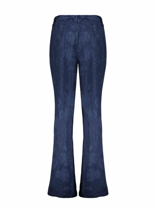 Geisha Pants denim flowers