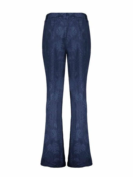 Geisha Pants denim flowers