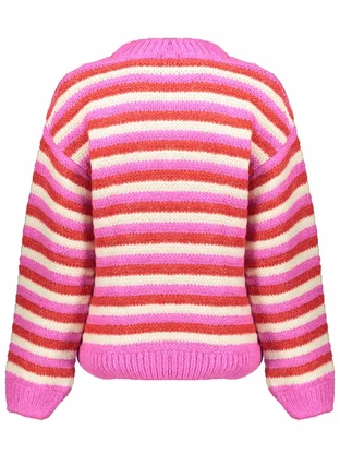 Geisha Pullover loose knit stripes