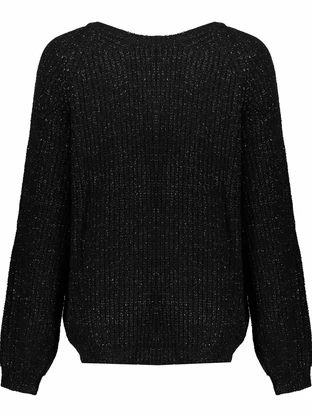 Geisha Pullover lurex/bow-tie