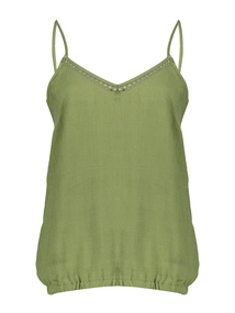 Geisha Singlet fake linen