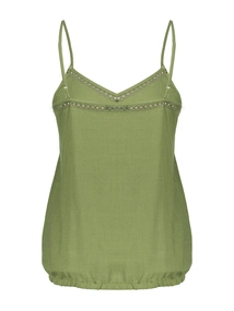 Geisha Singlet fake linen