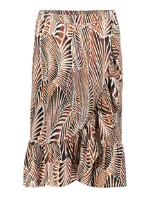 Geisha Skirt ruffle AOP