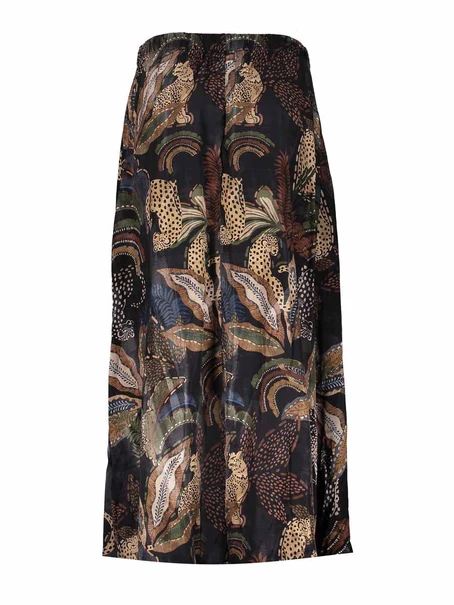Geisha Skirt satin AOP animal