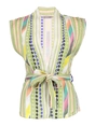 Geisha Sleeveless vest woven fancy