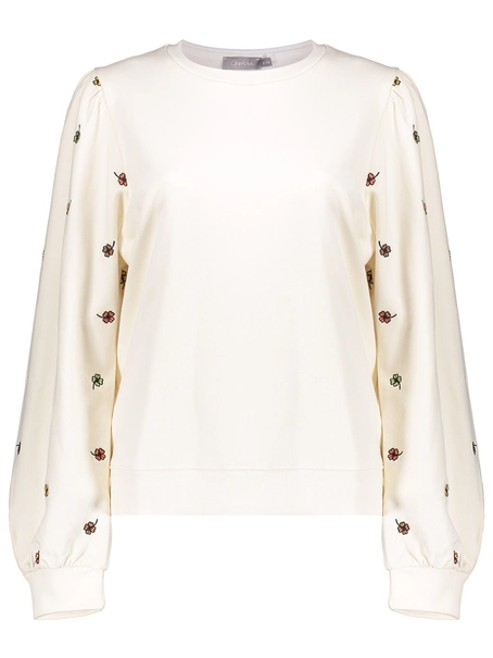 Geisha Sweater embroiderd clovers