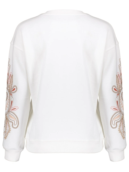 Geisha Sweater embroiderd sleeves