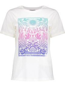 Geisha T-shirt colorful print