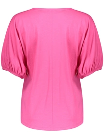Geisha T-shirt elastic cuffs