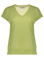 Geisha T-shirt elastic waist linen look