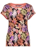 Geisha T-shirt fancy rib AOP